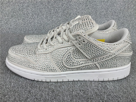 CPFM x Nike SB Dunk Low Pure Platinum "Swarovski Crystals"