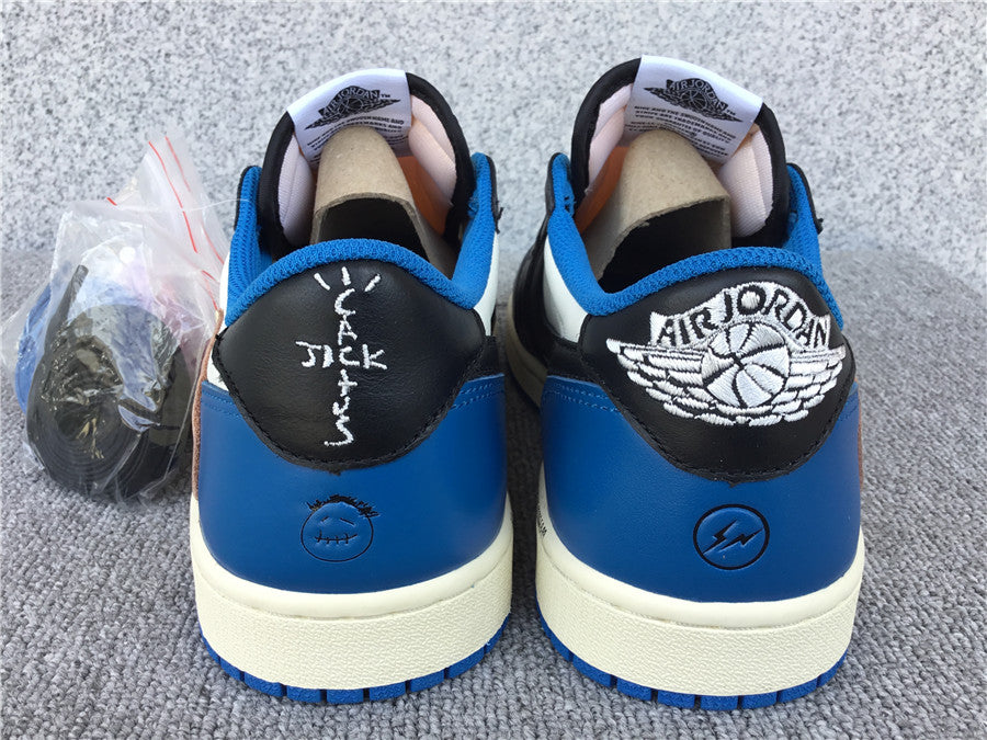 Air Jordan 1 Low Sneaker Travis Scott x Fragment