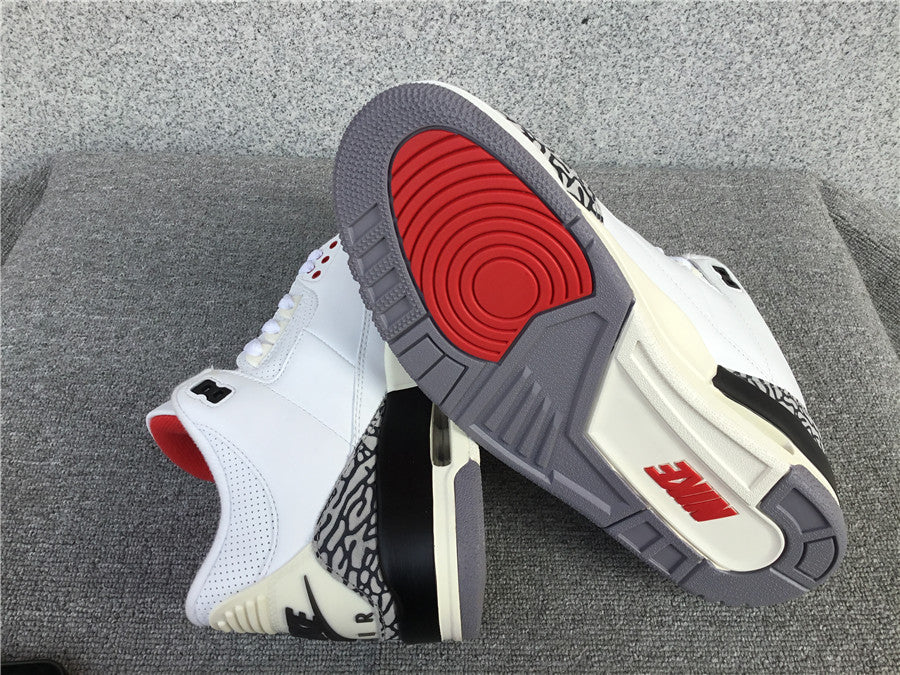 Air Jordan 3 Sneaker “White Cement Reimagined"